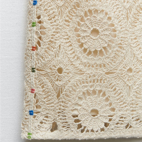 NWT zara crochet strapless dress - Picture 6 of 6